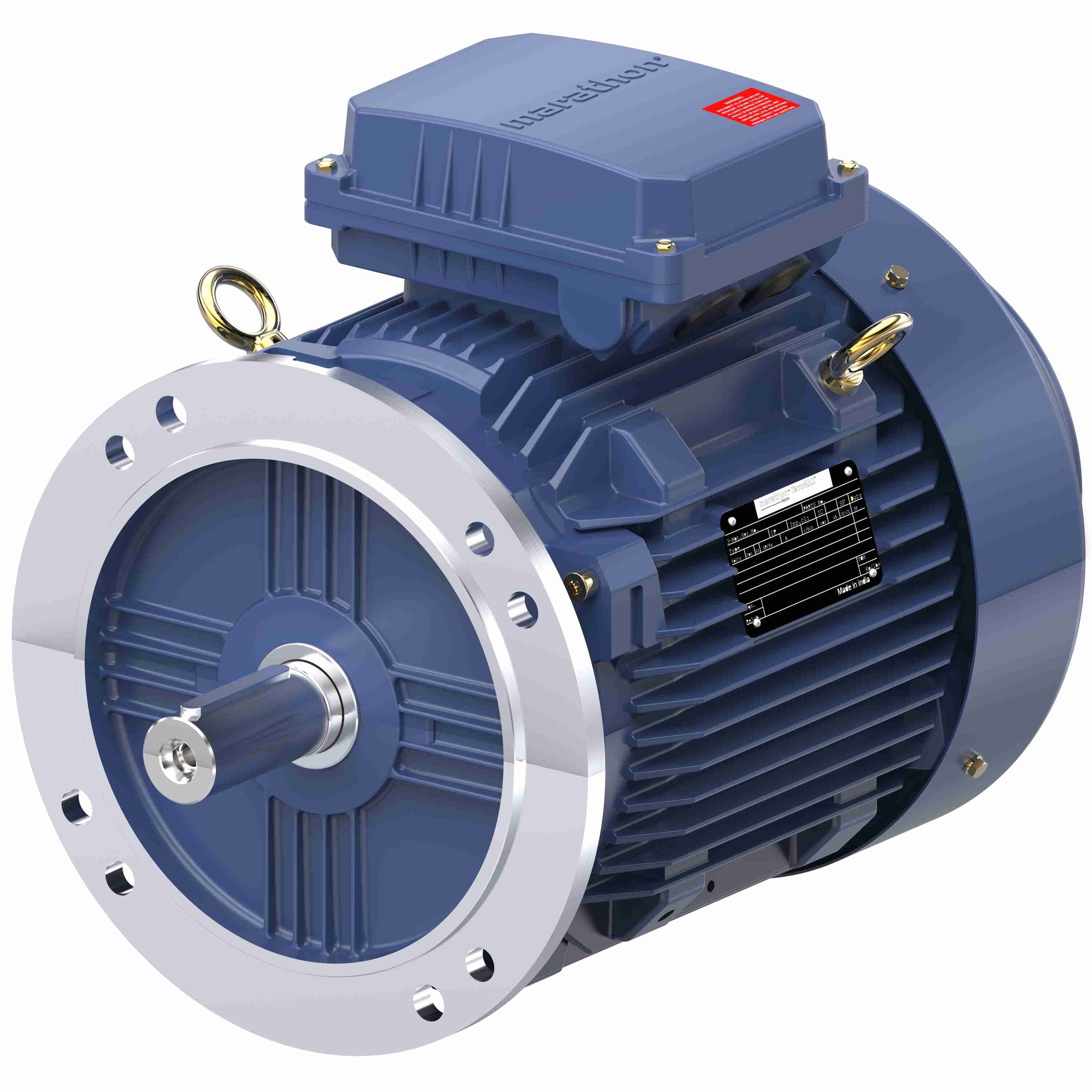 Marathon Electric Cast Iron Motor, 5.50 HP, 3 Ph, 50 Hz, 400 V, 1000 RPM, 132M Frame, TEFC