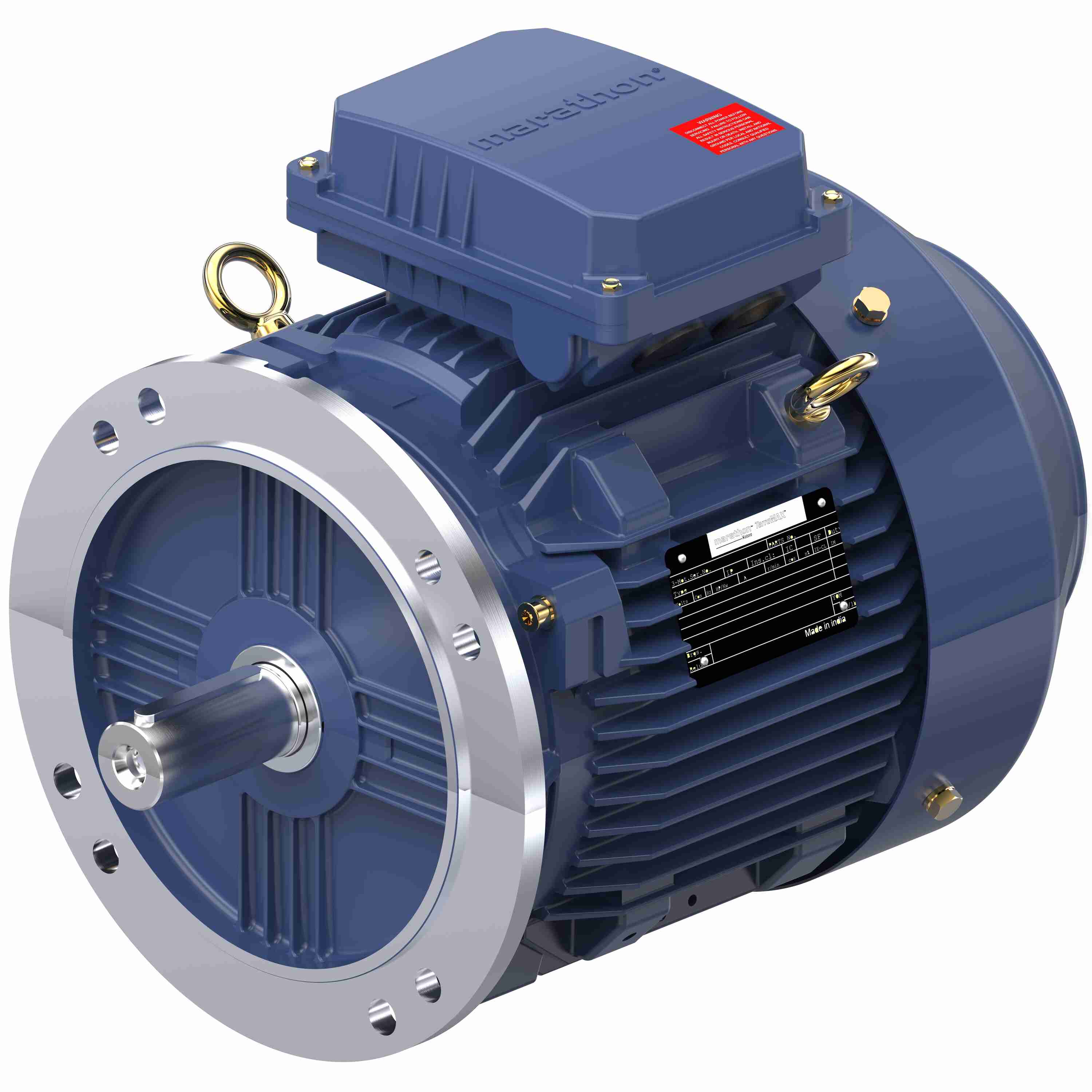 Marathon Electric Increased Safety Motors Ex eb, Totally Enclosed Fan Cooled, 4 HP, 3 Ph, 50 Hz, 400 V, 973 RPM, 132S Frame