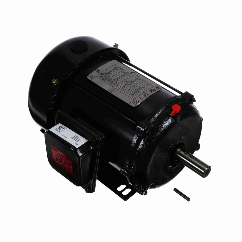 Marathon Electric General Purpose Motor, 1.5 HP, 3 Ph, 60 Hz, 575 V, 1800 RPM, 145T Frame, TEFC