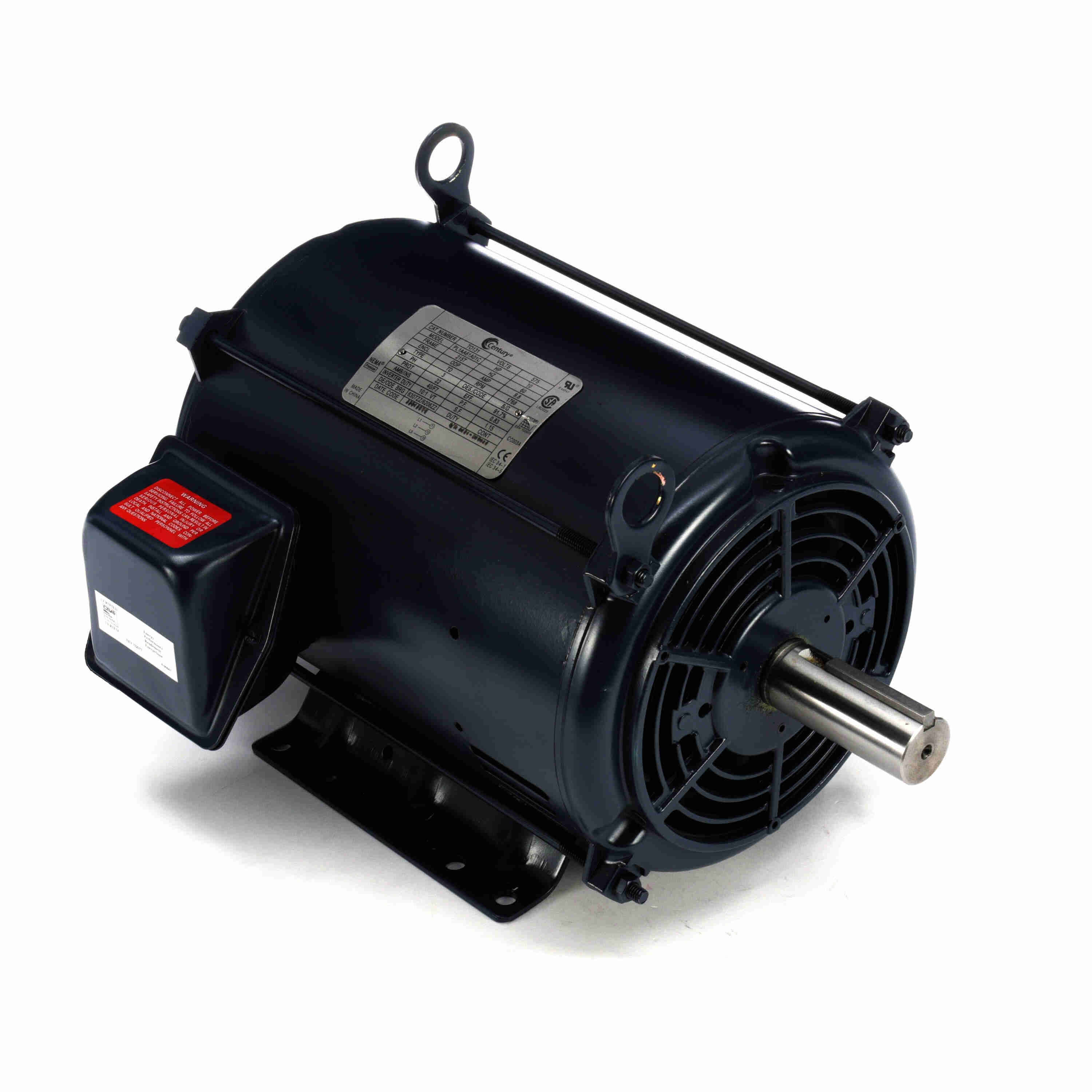 Marathon Electric Explosion Proof Motor, 5 HP, 3 Ph, 60 Hz, 575 V, 1800 & 1800 RPM, 184TC Frame, EPFC