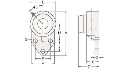 AMI BFBL6-18MZ2CB dimensional drawing
