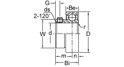 AMI BR6-19 dimensional drawing