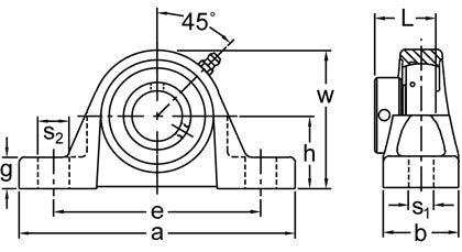 AMI KHLP207-20 dimensional drawing