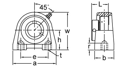AMI KHSHE207-21 dimensional drawing
