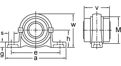 AMI KP000C dimensional drawing