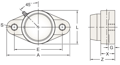 AMI MBNFL4CEW dimensional drawing