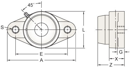 AMI MBNFL7CW dimensional drawing