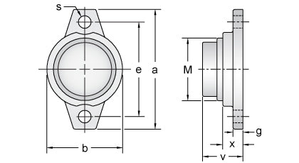 AMI MUFL005CE dimensional drawing