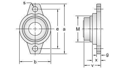 AMI MUFL005C dimensional drawing