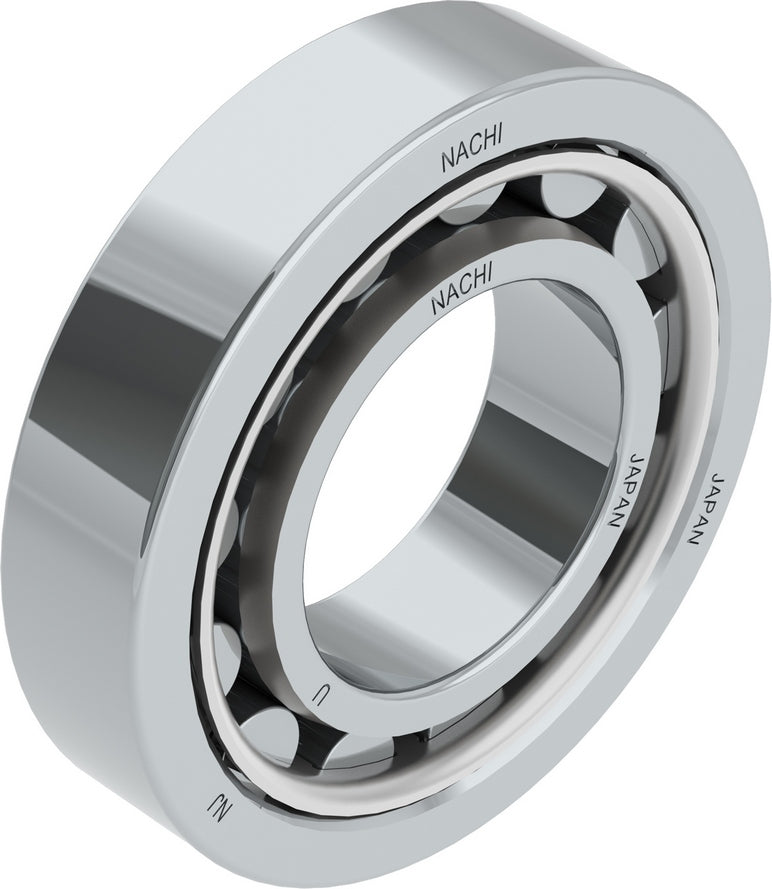 Nachi NJ205 Cylindrical Roller Bearing - Single Row with Steel Cage
