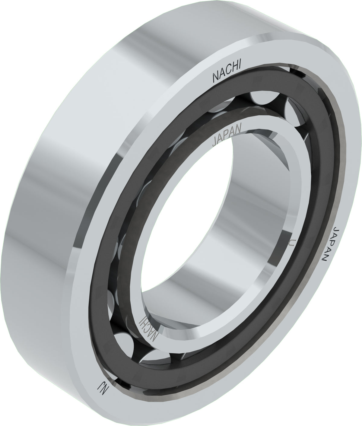 Nachi NJ307EG Cylindrical Roller Bearing - Single Row with PA66 Polyamide Resin Cage