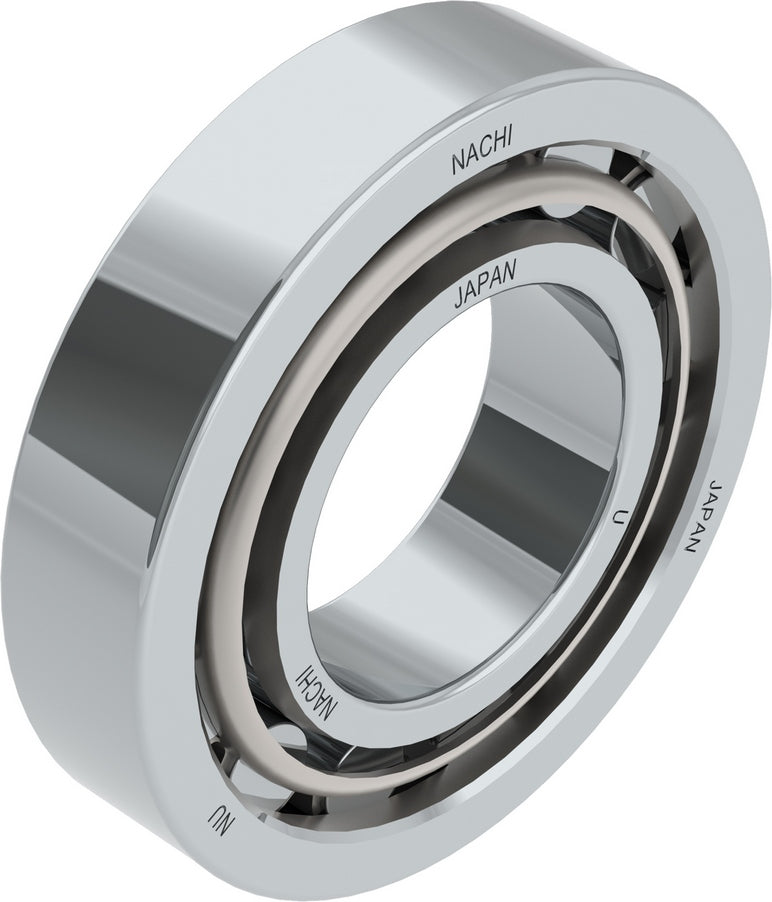 Nachi NU210 Cylindrical Roller Bearing - Single Row with Steel Cage