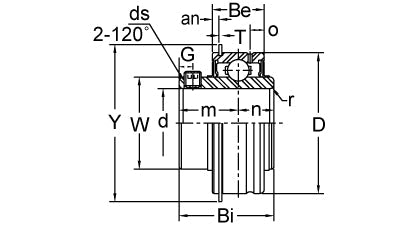 AMI SER210-31 dimensional drawing