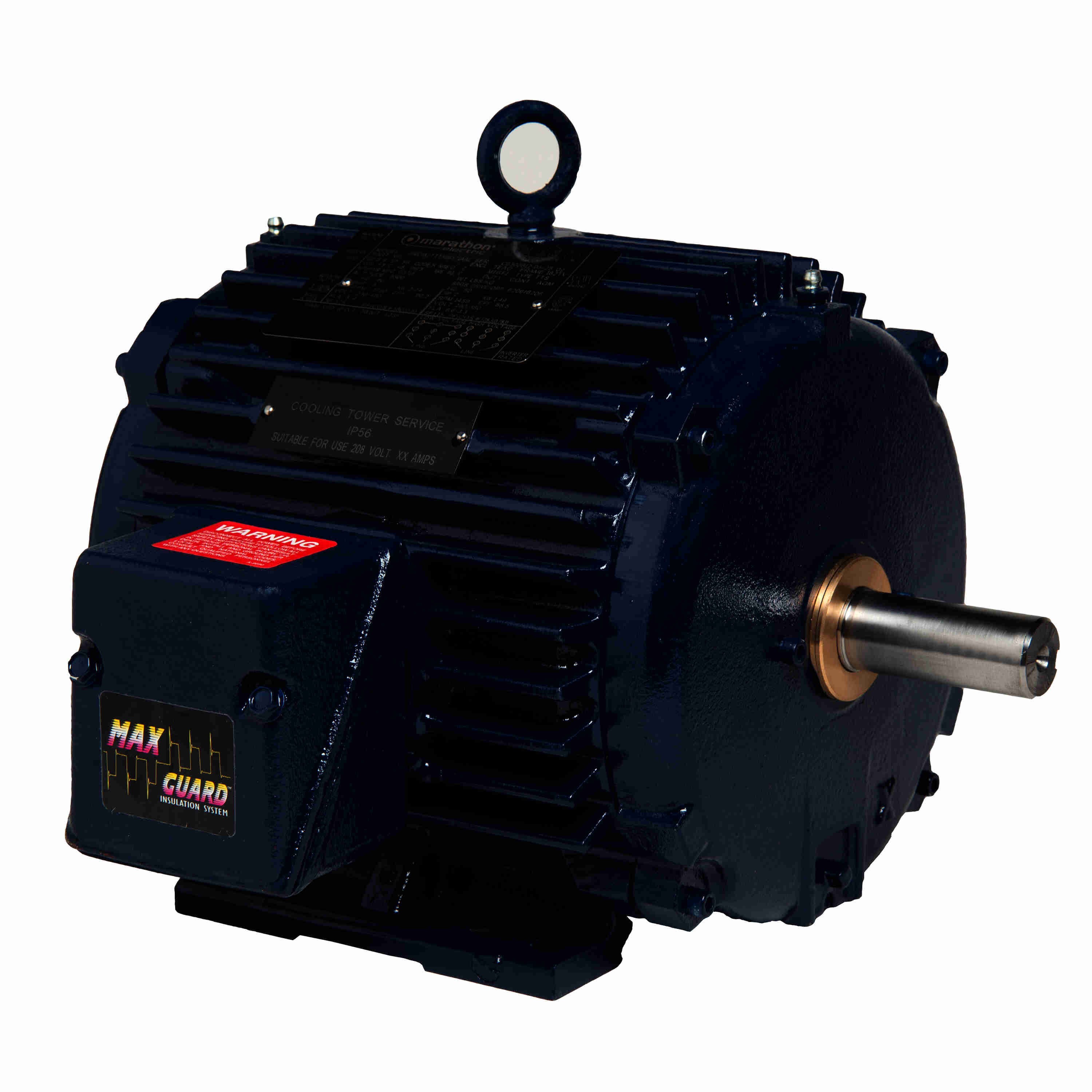 Marathon Electric Severe Duty Motor, 3 & 2 HP, 3 Ph, 60 & 50 Hz, 230/460 & 190/380 V, 1800 & 1500 RPM, 182TV Frame, TEAO