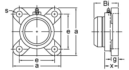 AMI UCF212CE dimensional drawing