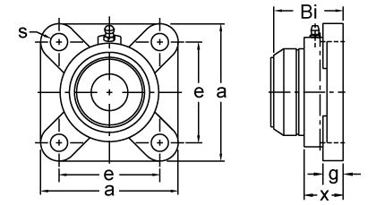 AMI UCF209C dimensional drawing