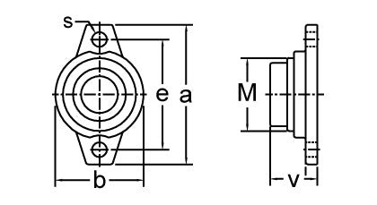 AMI UFL006C dimensional drawing