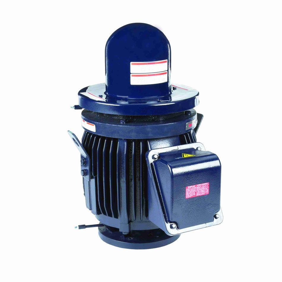 Marathon Electric Vertical Pump Motor, 15 & 10 HP, 3 Ph, 60 & 50 Hz, 230/460 & 190/380 V, 1800 & 1500 RPM, 254TPV Frame, WPI