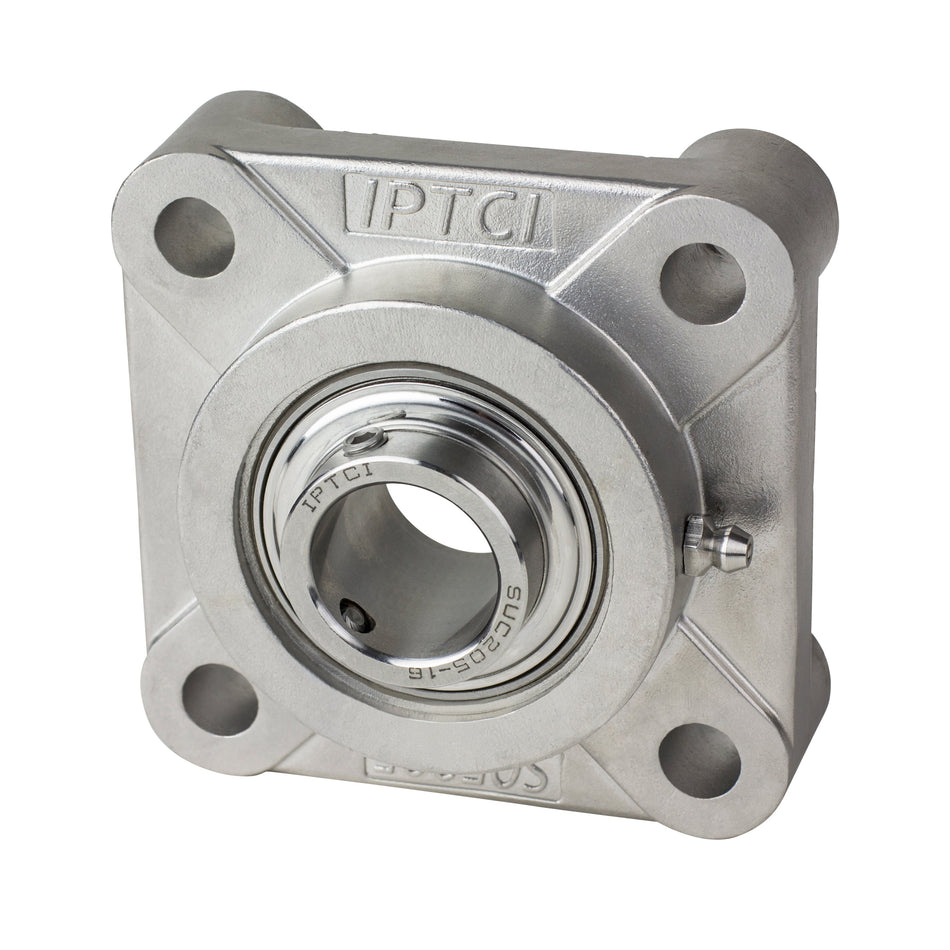 IPTCI SUCSOF208-40MM IP69K 4-Bolt Flange Ball Bearing Mounted Units