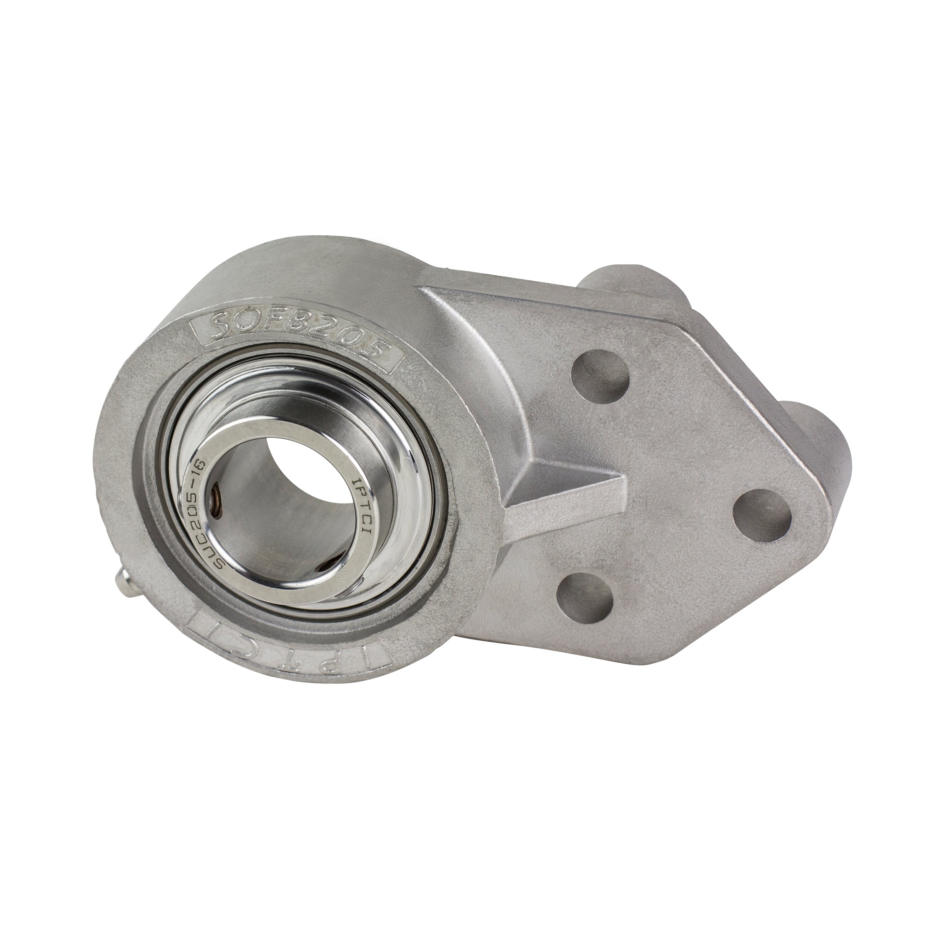 IPTCI SUCSOFB207-35MM IP69K 3-Bolt Flange Ball Bearing Mounted Units